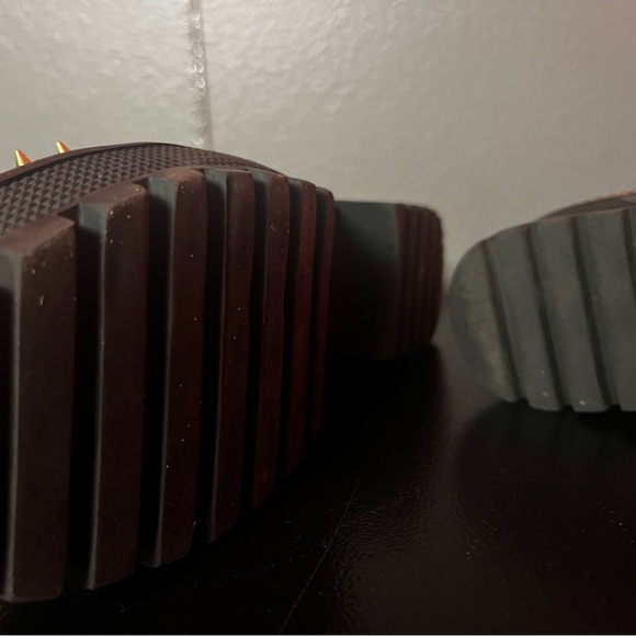 Studded Black Ankle Boots - Picture 6 of 7